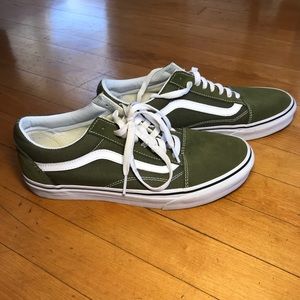 Dark green Vans size 8.5